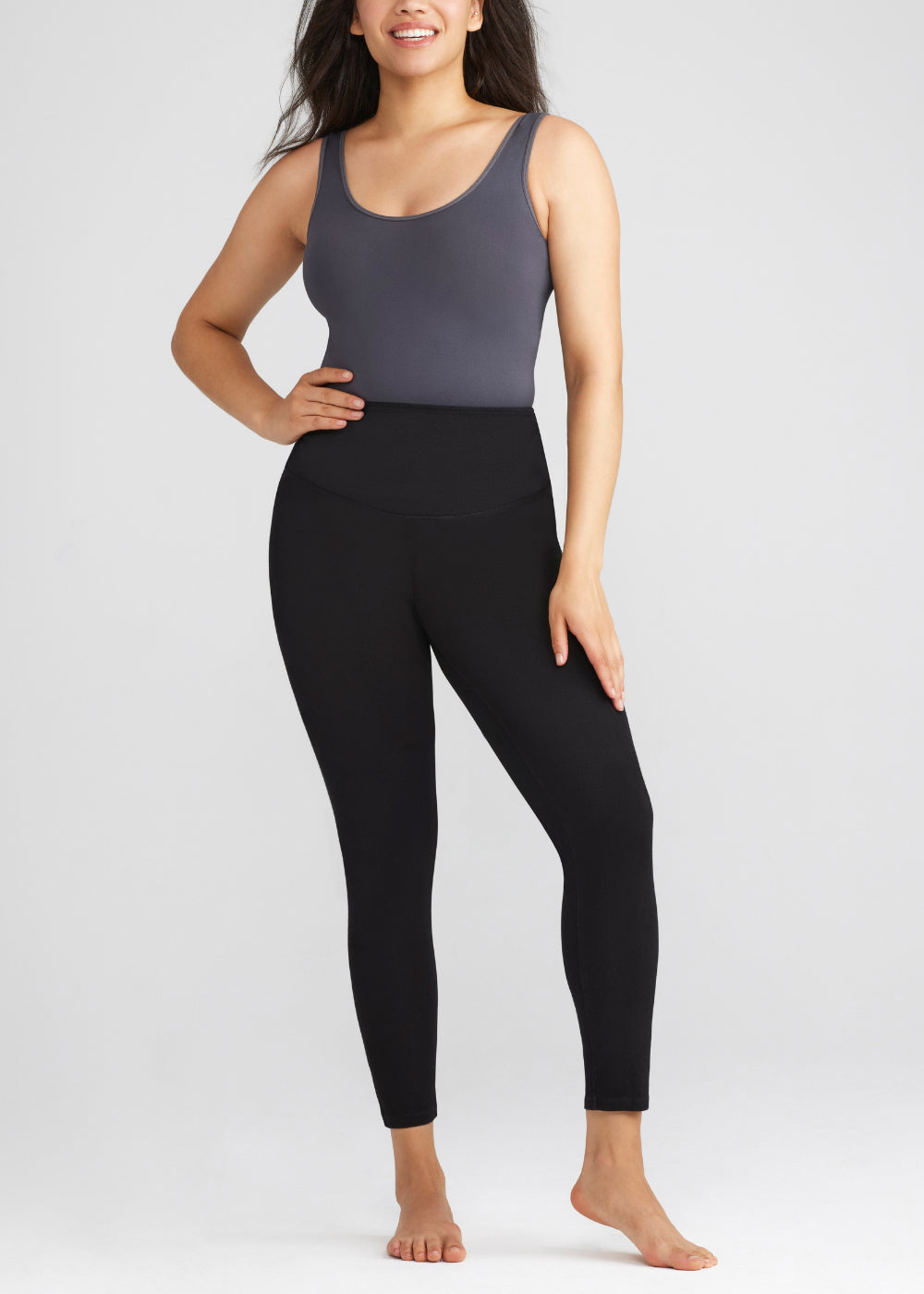Denim Shaping Legging(Black,XS)