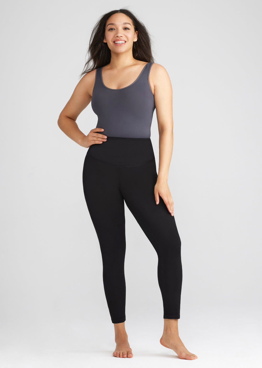 Denim Shaping Legging(Black,XS)