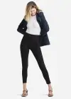 Denim Shaping Legging(Black,XS)