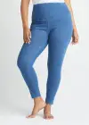 Denim Shaping Legging(Mid Wash,XS)