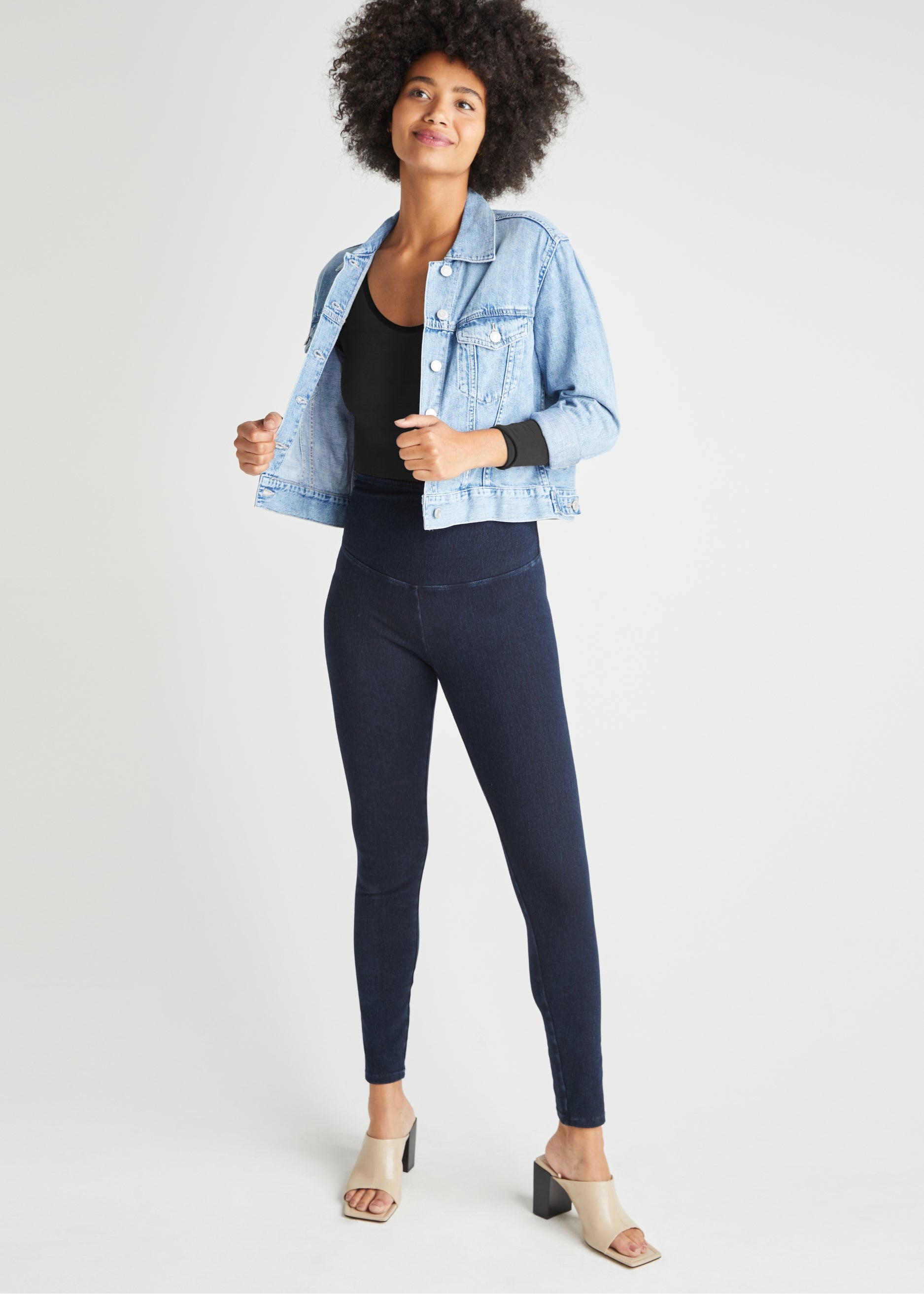 Denim Shaping Legging(True Indigo,XS)