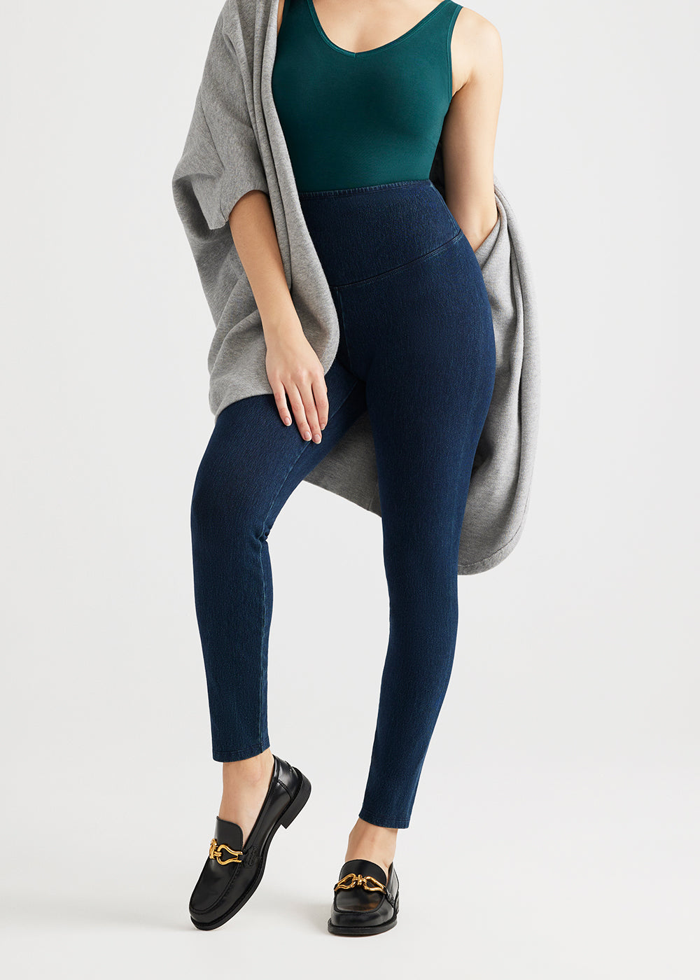 Denim Shaping Legging(True Indigo,XS)