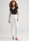 Denim Shaping Legging(White,XS)