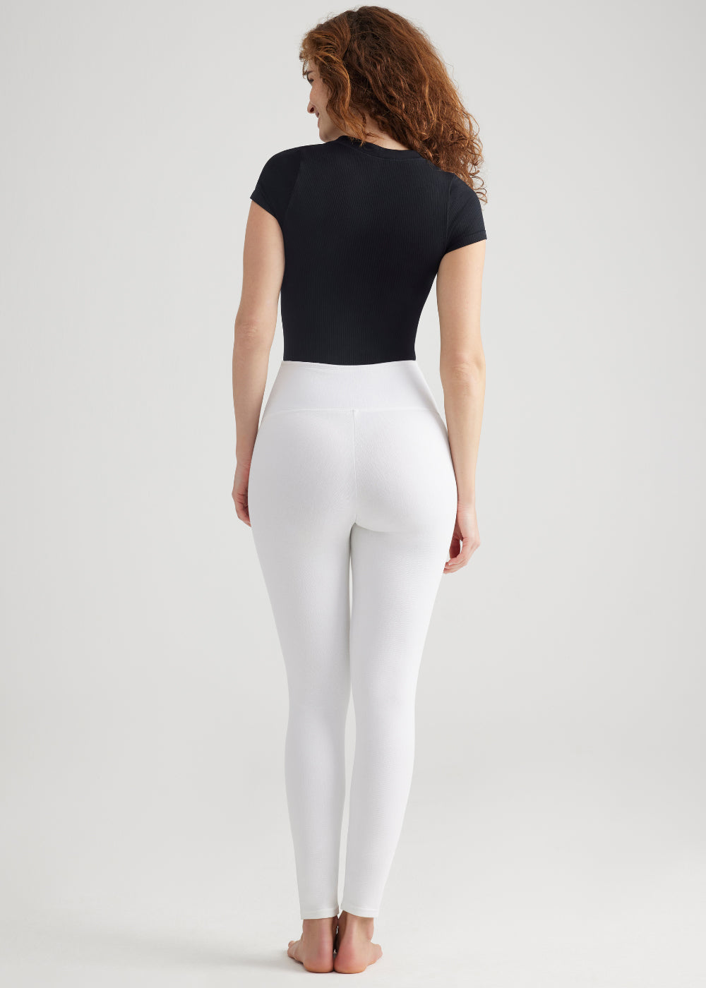 Denim Shaping Legging(White,XS)