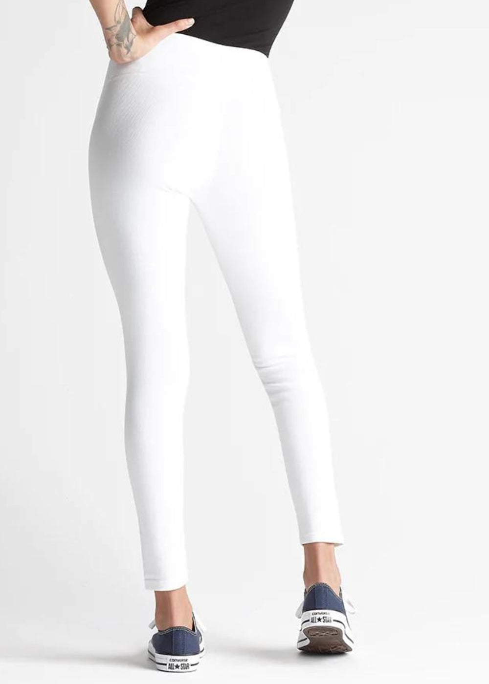 Denim Shaping Legging(White,XS)