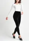 Velvet Shaping Legging(Black,XS)