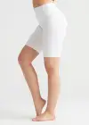 Mel Shaping Biker Short - 360Sculpt™ Cotton(White,XS)