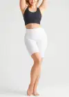 Mel Shaping Biker Short - 360Sculpt™ Cotton(White,XS)