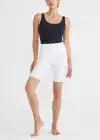 Mel Shaping Biker Short - 360Sculpt™ Cotton(White,XS)