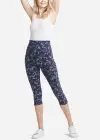 Talia Crop Capri Shaping Legging - 360Sculpt™ Cotton(Eclipse Blue Camo,XS)
