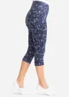 Talia Crop Capri Shaping Legging - 360Sculpt™ Cotton(Eclipse Blue Camo,XS)
