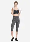 Talia Crop Capri Shaping Legging - 360Sculpt™ Cotton(Leopard Print Castlerock,XS)