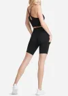 Mel Shaping Biker Short w/ Pockets - 360Sculpt™ Cotton(Black,XS)