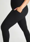 Rachel Shaping Legging w/ Pockets - 360Sculpt™ Cotton(Black,XS)