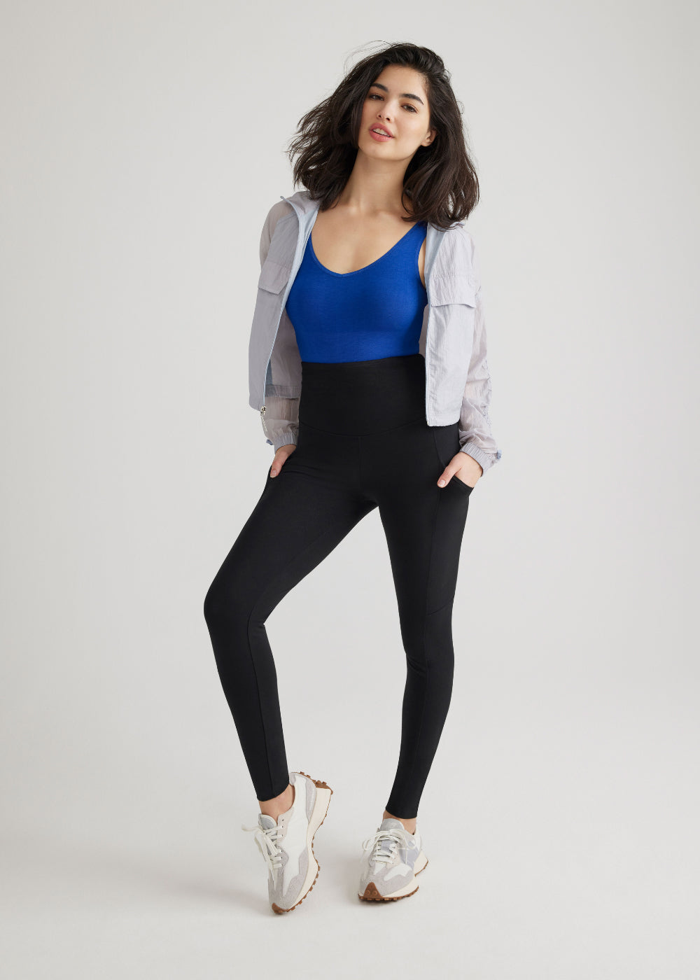 Rachel Shaping Legging w/ Pockets - 360Sculpt™ Cotton(Black,XS)