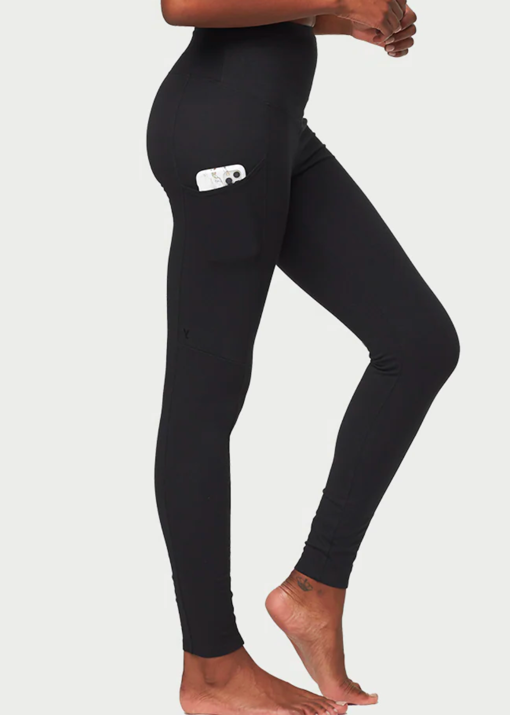 Rachel Shaping Legging w/ Pockets - 360Sculpt™ Cotton(Black,XS)