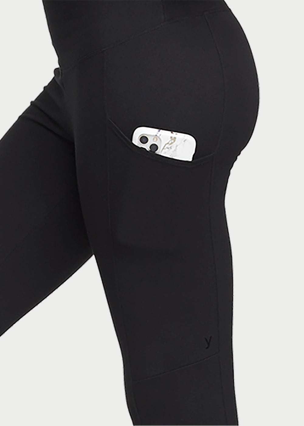 Rachel Shaping Legging w/ Pockets - 360Sculpt™ Cotton(Black,XS)