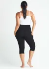 Talia Crop Shaping Legging w/ Pockets - 360Sculpt™ Cotton(Black,XS)