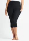 Talia Crop Shaping Legging w/ Pockets - 360Sculpt™ Cotton(Black,XS)