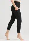 Gloria 7/8 Shaping Legging w/ Pockets - 360Sculpt™ Cotton(Black,XS)