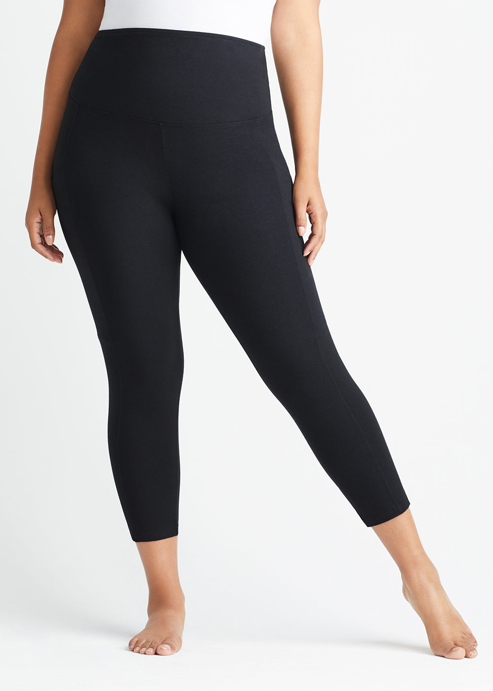 Gloria 7/8 Shaping Legging w/ Pockets - 360Sculpt™ Cotton(Black,XS)