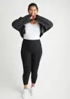 Gloria 7/8 Shaping Legging w/ Pockets - 360Sculpt™ Cotton(Black,XS)