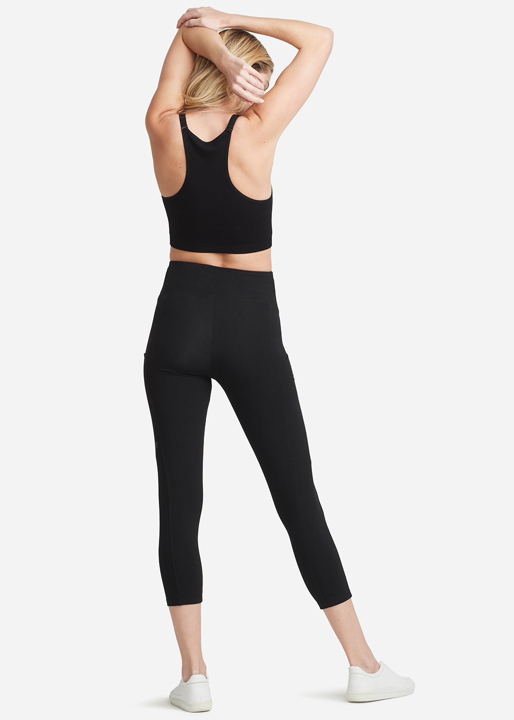 Gloria 7/8 Shaping Legging w/ Pockets - 360Sculpt™ Cotton(Black,XS)