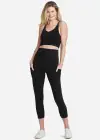 Gloria 7/8 Shaping Legging w/ Pockets - 360Sculpt™ Cotton(Black,XS)