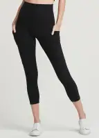 Gloria 7/8 Shaping Legging w/ Pockets - 360Sculpt™ Cotton(Black,XS)