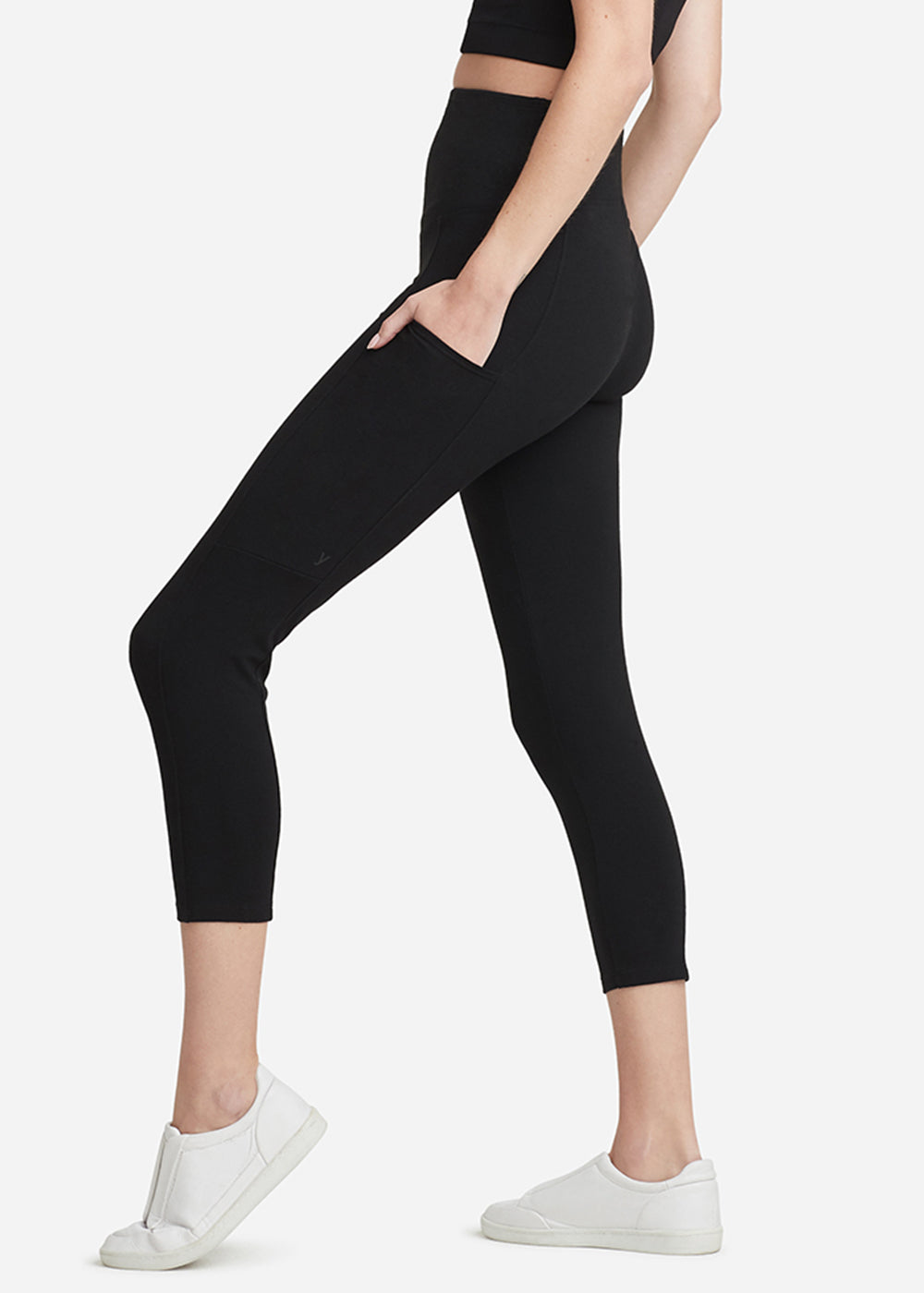 Gloria 7/8 Shaping Legging w/ Pockets - 360Sculpt™ Cotton(Black,XS)