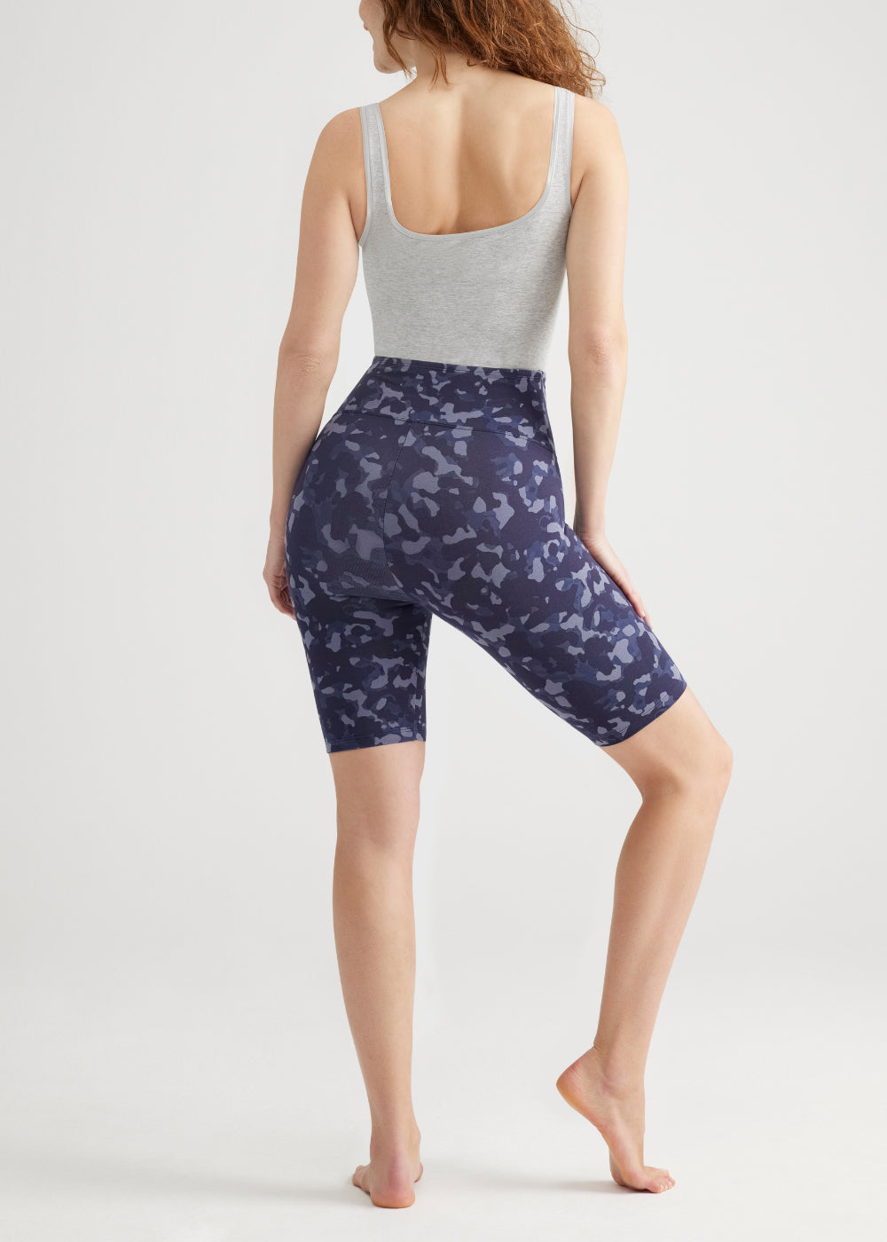 Mel Shaping Biker Short - 360Sculpt™ Cotton(Eclipse Blue Camo,XS)