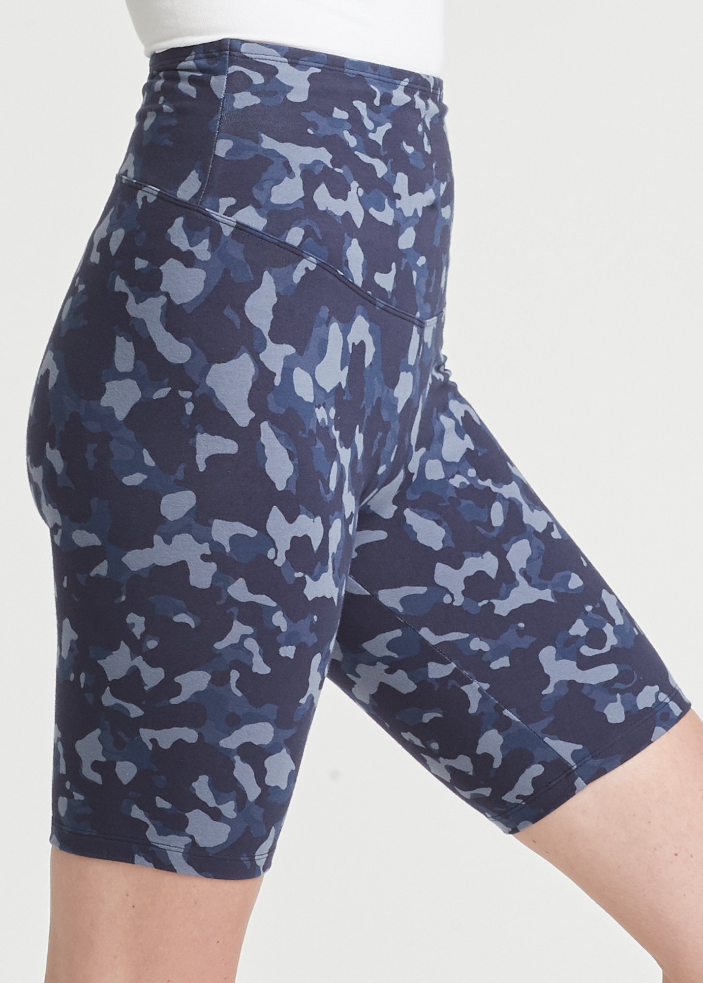 Mel Shaping Biker Short - 360Sculpt™ Cotton(Eclipse Blue Camo,XS)
