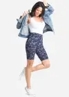 Mel Shaping Biker Short - 360Sculpt™ Cotton(Eclipse Blue Camo,XS)