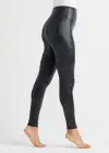 Katia Snake Print Shaping Legging - Faux Leather(Black,XS)