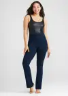Denim Bootcut Shaping Legging(True Indigo,XS)