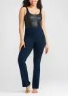 Denim Bootcut Shaping Legging(True Indigo,XS)