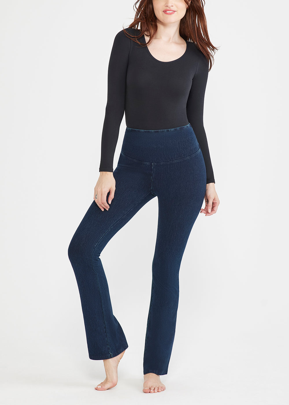 Denim Bootcut Shaping Legging(True Indigo,XS)