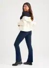 Denim Bootcut Shaping Legging(True Indigo,XS)