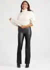 Faux Leather Shaping Bootcut Legging