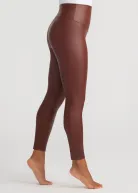 Faux Leather Shaping Legging(Java,XS)