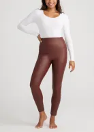 Faux Leather Shaping Legging(Java,XS)