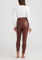 Faux Leather Shaping Legging(Java,XS)
