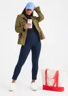 Remy Cropped Denim Shaping Legging w/ Released Hem(True Indigo,XS)