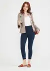 Remy Cropped Denim Shaping Legging w/ Released Hem