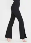 Chrissy Split Bootcut Shaping Legging - 360Sculpt™ Cotton(Black,XS)