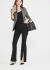 Chrissy Split Bootcut Shaping Legging - 360Sculpt™ Cotton(Black,XS)
