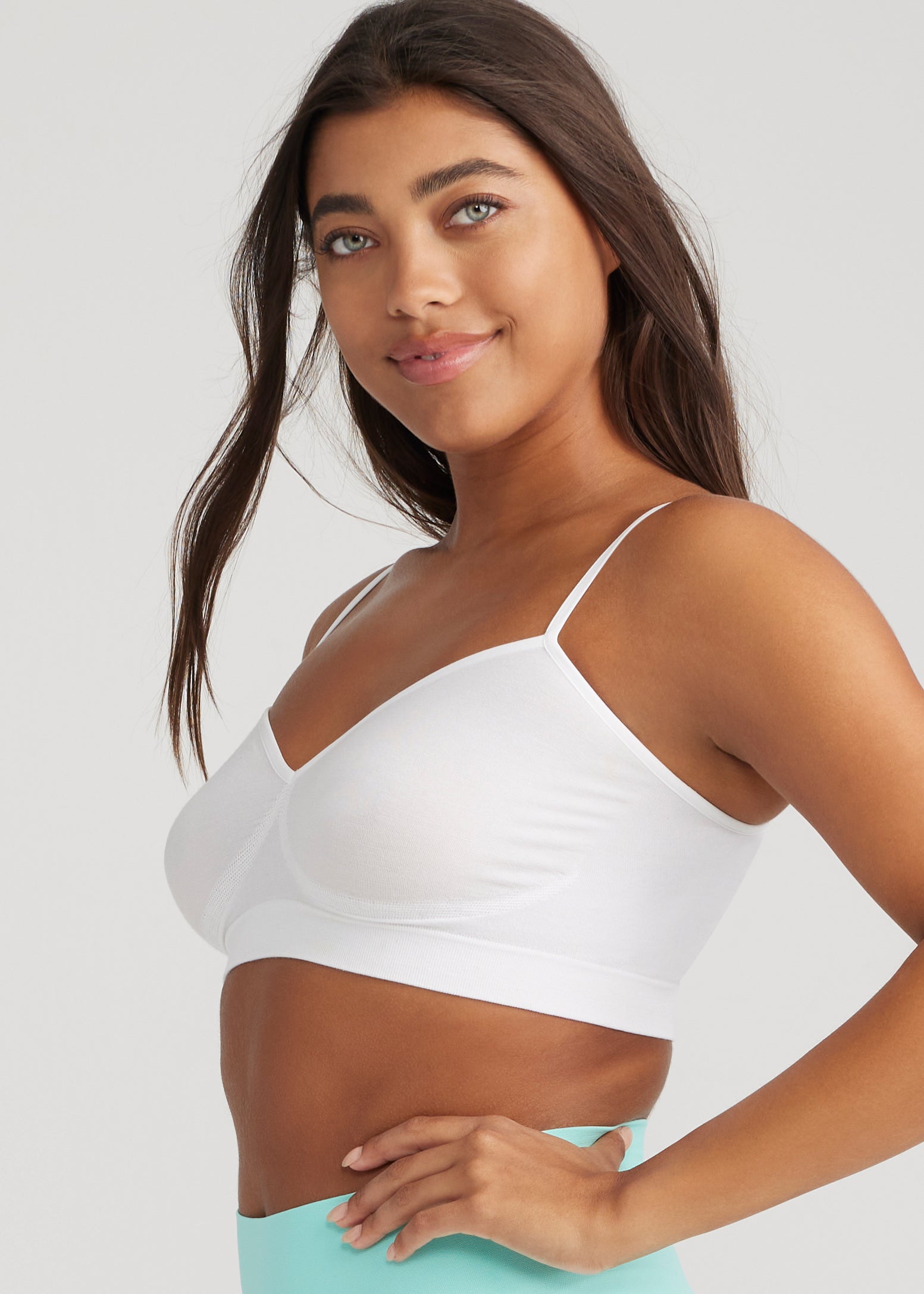 Audrey Wire Free Unlined Bralette - Yummie SoftServe™(White,S/M)
