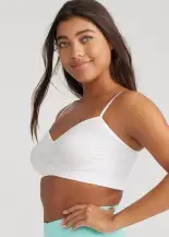 Audrey Wire Free Unlined Bralette - Yummie SoftServe™(White,S/M)