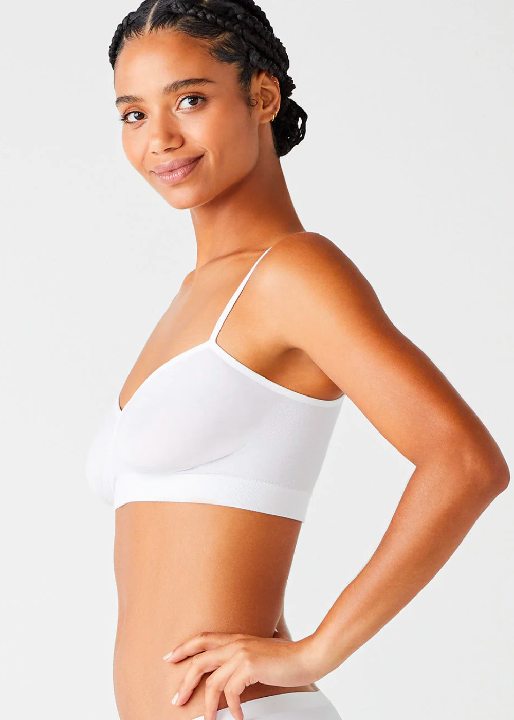 Audrey Wire Free Unlined Bralette - Yummie SoftServe™(White,S/M)