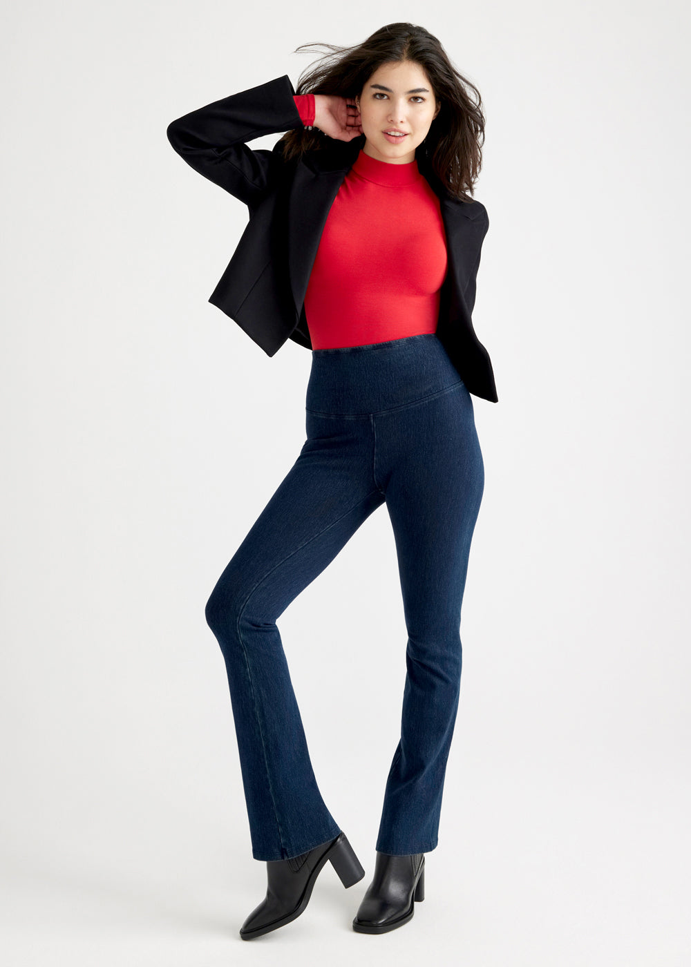 Madelyn Mock Neck Shaping Bodysuit - Yummie SoftServe™(Salsa,S/M)
